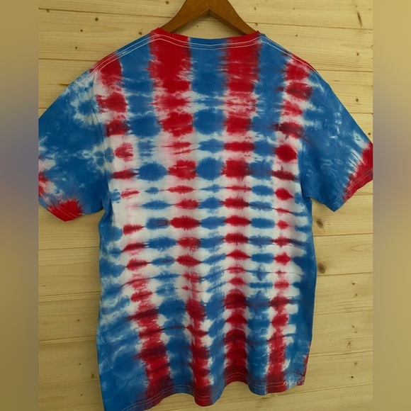 NEW Unisex GILDAN Soft Style Large Tie-Dye T-Shirt USA Graphic Vinyl Design - Picture 6 of 8